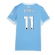 Manchester City Jeremy Doku #11 Replike Domaci Dres za Ženska 2026-27 Kratak Rukav